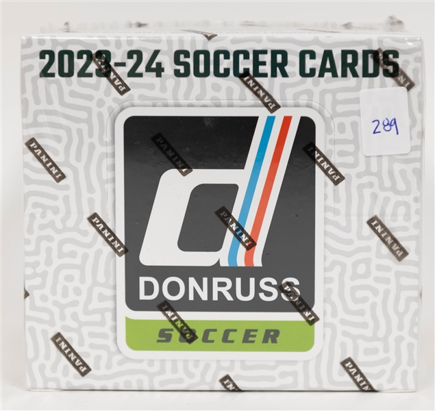 2023/24 Panini Donruss FIFA Soccer Hobby Box (1 auto & 1 mem)