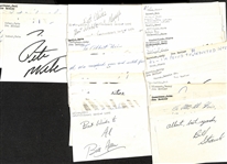 Lot of (100+) Signed Mostly Bowling Index Cards w. (2) Pete Weber, Bob Strampe, Earl Anthony (JSA Auction Letter)
