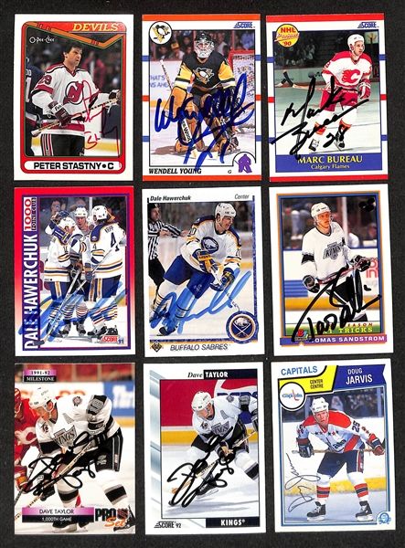 Lot of (350+) Signed Hockey Cards inc. Martin Brodeur, Chris Osgood, (3) Brian Leetch, + (JSA Auction Letter)