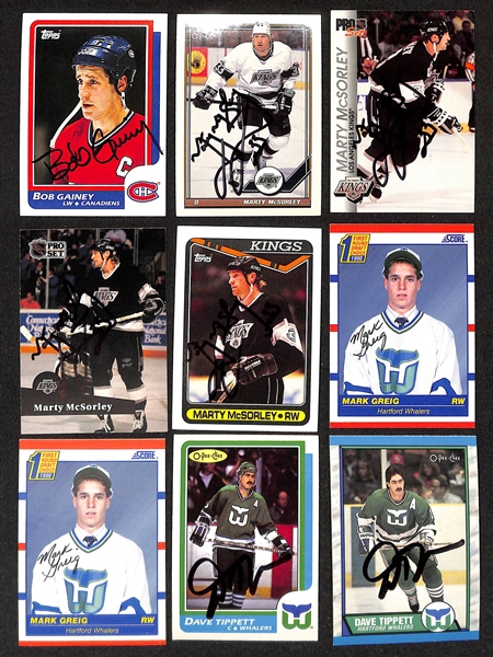 Lot of (300+) Signed Hockey Cards inc. (2) Scott Stevens, (2) Ron Francis, Rick Nash, (2) Joe Thornton, + (JSA Auction Letter)