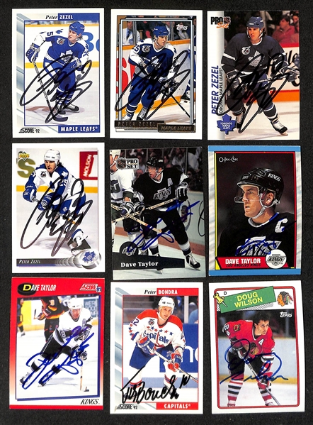 Lot of (300+) Signed Hockey Cards inc. (2) Scott Stevens, (2) Ron Francis, Rick Nash, (2) Joe Thornton, + (JSA Auction Letter)