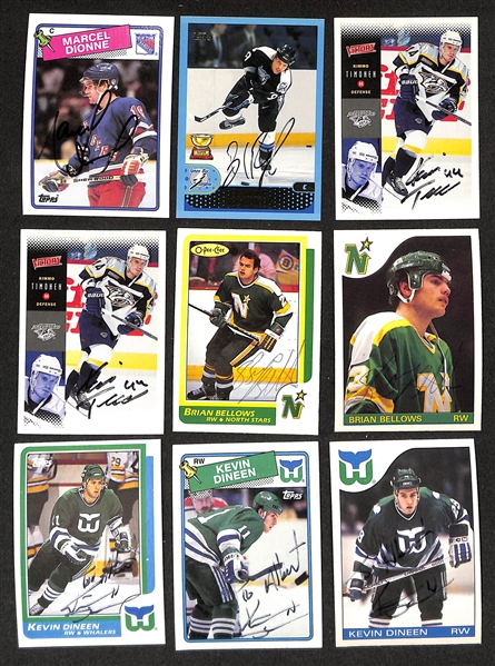 Lot of (300+) Signed Hockey Cards inc. (2) Scott Stevens, (2) Ron Francis, Rick Nash, (2) Joe Thornton, + (JSA Auction Letter)