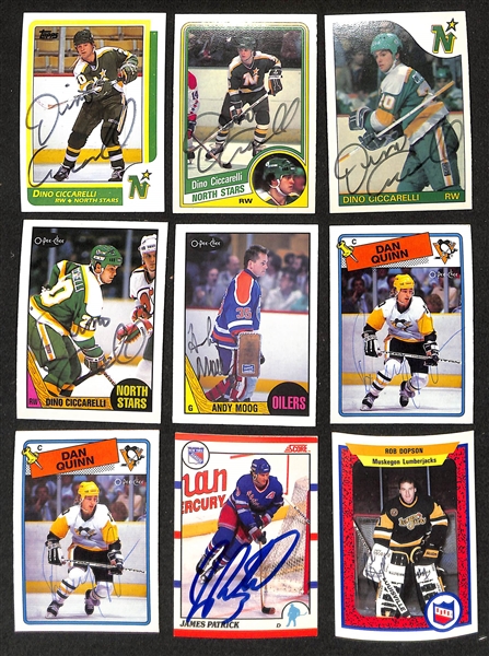 Lot of (300+) Signed Hockey Cards inc. (2) Scott Stevens, (2) Ron Francis, Rick Nash, (2) Joe Thornton, + (JSA Auction Letter)
