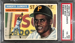 1956 Topps Roberto Clemente (2nd Year) #33 Graded PSA 4
