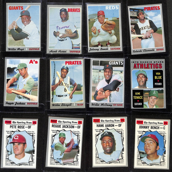 Complete 1970 Topps Baseball Card Set - All 720 Cards!  Includes 2 Graded Cards w. Thurman Munson (SGC 4) and Nolan Ryan (SGC 5)