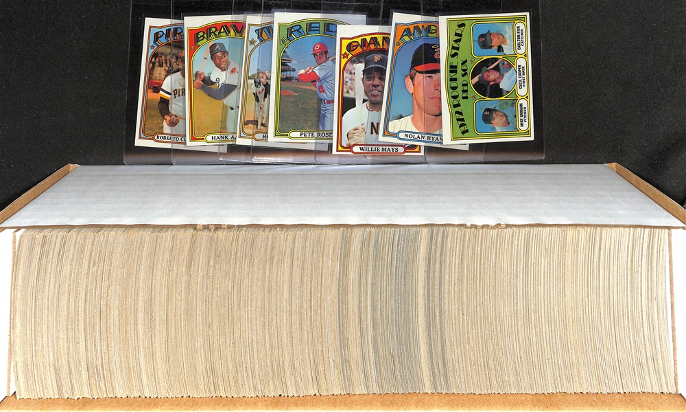 Complete 1972 Topps Baseball Card Set - All 787 Cards - w. Carlton Fisk Rookie & Nolan Ryan