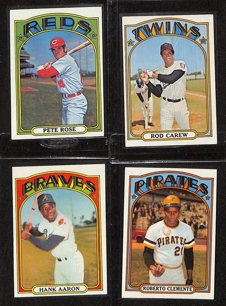 Complete 1972 Topps Baseball Card Set - All 787 Cards - w. Carlton Fisk Rookie & Nolan Ryan