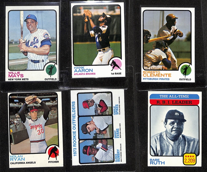 Complete 1973 Topps Baseball Card Set - All 660 Cards!  Includes Mike Schmidt RC (PSA 5)