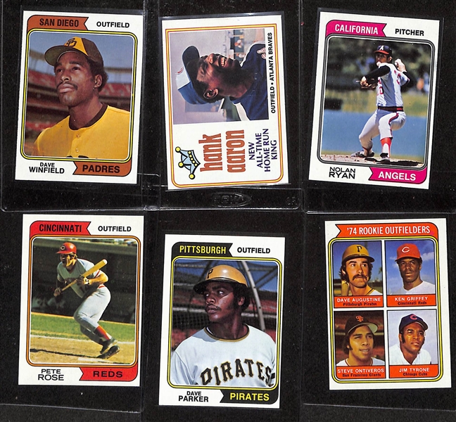 Complete 1974 Topps Baseball Card Set - All 660 Cards - w. Dave Winfield Rookie Card