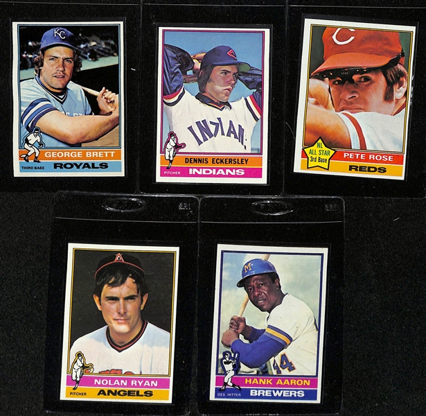 Complete 1976-1978 Topps Baseball Card Sets w. 1976 Eckersley RC, 1977 Andre Dawson RC, & 1978 Eddie Murray RC