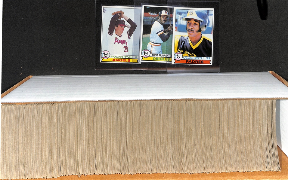 1979 & 1980 Topps Complete Baseball Sets (Both 726 cards) w. Ozzie Smith Rookie & Rickey Henderson Rookie