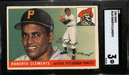 1955 Topps Roberto Clemente Rookie Card #164 Graded SGC 3