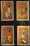 1880s-1890s SD Sollers & Co Fine Shoes Complete Set of (26), Clarks Spool Cotton Set of (7) Days of Week Cards, & (12) Soapine French Laundry Advertising Cards