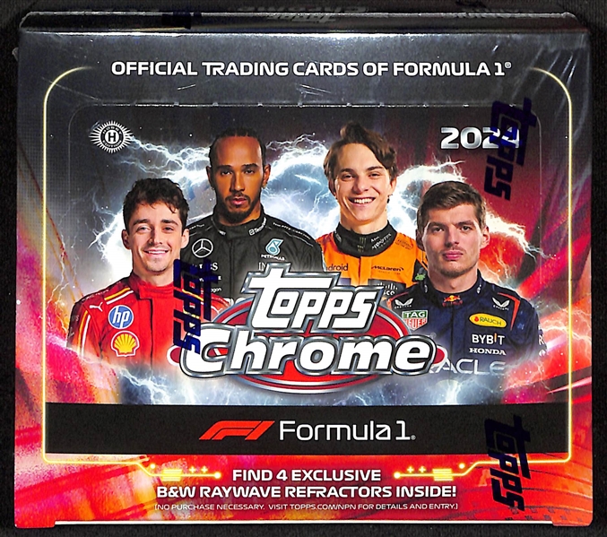 2024 Topps Chrome Formula 1 Sealed Qualifying Lap Box (4 Ray Wave Refractors per Box)