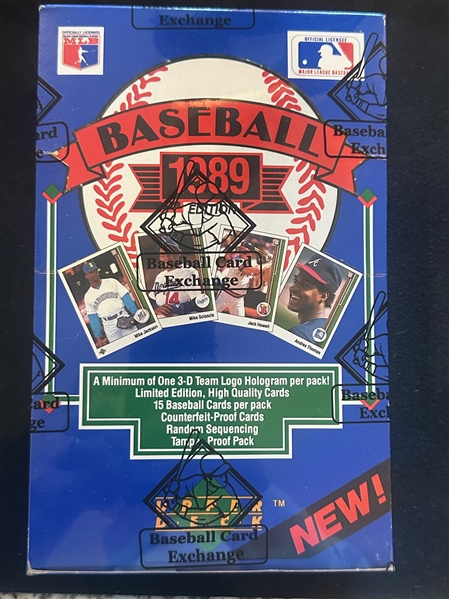 Sealed 1989 Upper Deck Baseball Low Series Box - BBCE Wrapped