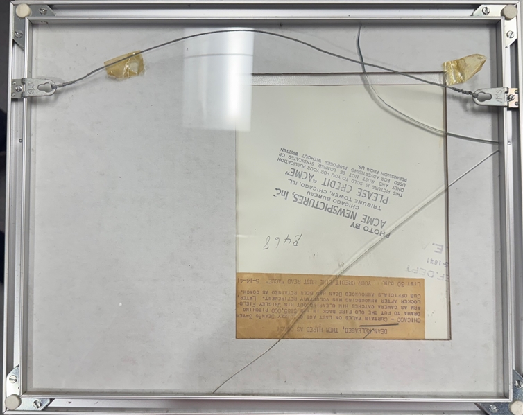 Dizzy Dean Cut Signature w/ 7 x 9'Photo + Hall of Fame Postcard within 15 1/2x 12 1/2 Frame (JSA Auction Letter)