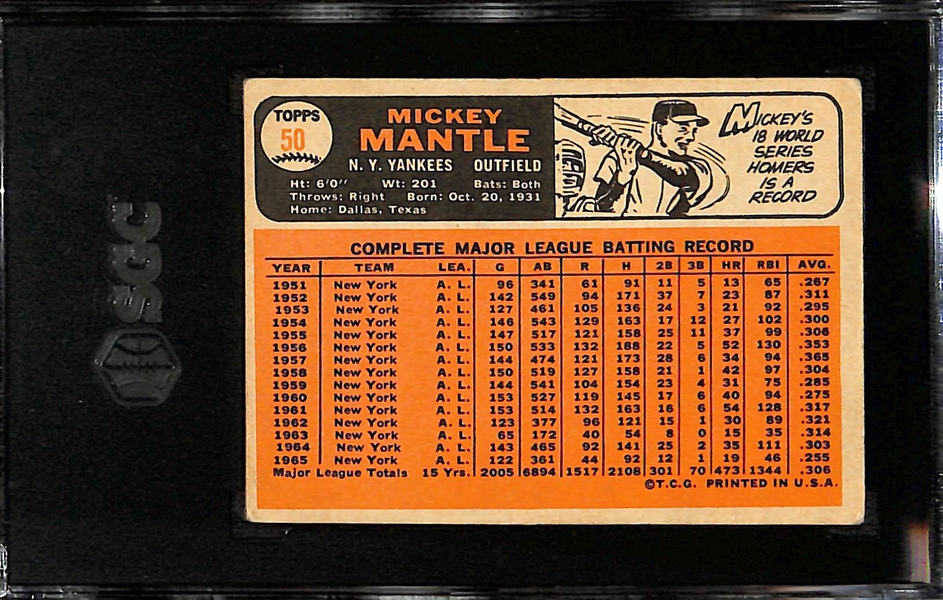 1966 Topps Mickey Mantle #50 SGC 2.5