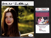 Actress Anne Hathaway Signed Photo (JSA COA) - 7"x6.5" Photo (Early Career Signature) - Photo Dated 5/7/2004