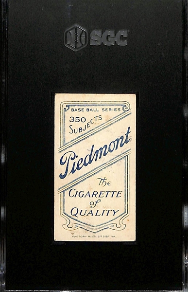 1910 T206 Iron Man McGinnity (HOF) Tobacco Card (Piedmont Cigarettes Back) Graded SGC 2