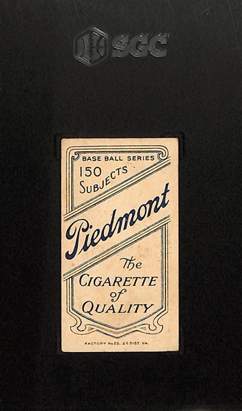 1909 T206 Piedmont Cigarettes John McGraw (HOF - Portrait, No Cap) Graded SGC 3