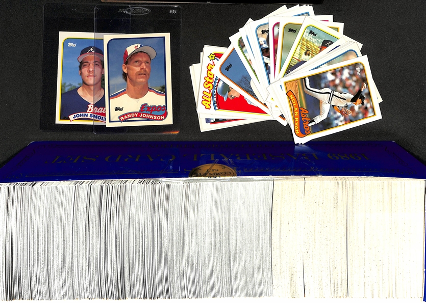 1989 Topps Tiffany Baseball Near Complete Set with Randy Johnson and John Smoltz Rookies (784 of 792 Cards in the Limited Edition Tiffany Set)