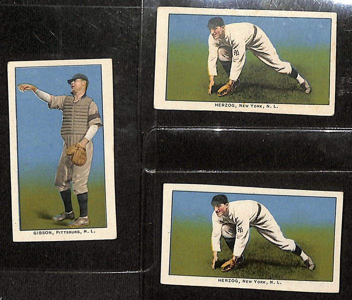 Lot of (9) 1910 E96 Philadelphia Caramel Cards w. George Gibson