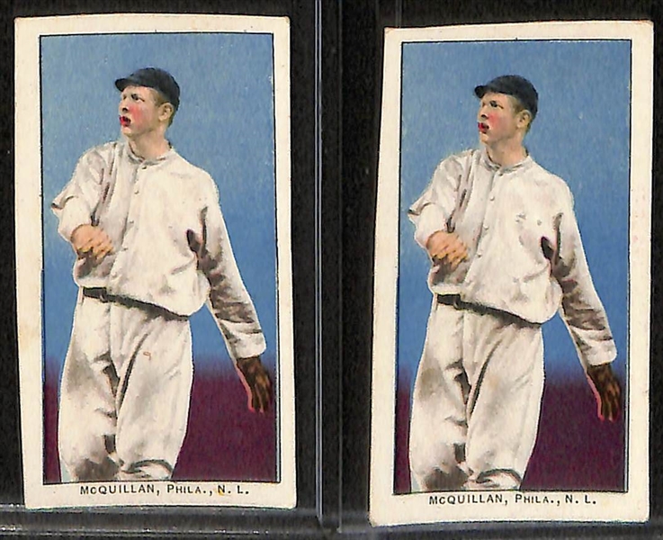 Lot of (9) 1910 E96 Philadelphia Caramel Cards w. George Gibson
