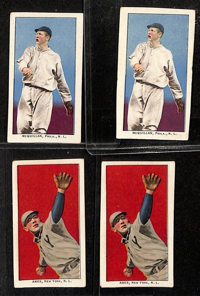 Lot of (9) 1910 E96 Philadelphia Caramel Cards w. Chief Meyers