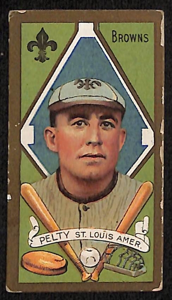 Lot of (3) T205 Cards w. Jake Daubert & (1) T206 Taylor, Buffalo Piedmont Back