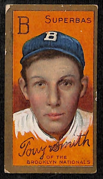 Lot of (3) T205 Cards w. Jake Daubert & (1) T206 Taylor, Buffalo Piedmont Back
