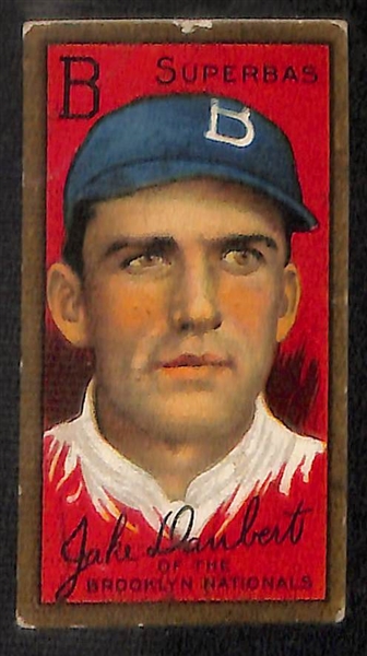Lot of (3) T205 Cards w. Jake Daubert & (1) T206 Taylor, Buffalo Piedmont Back