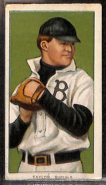 Lot of (3) T205 Cards w. Jake Daubert & (1) T206 Taylor, Buffalo Piedmont Back