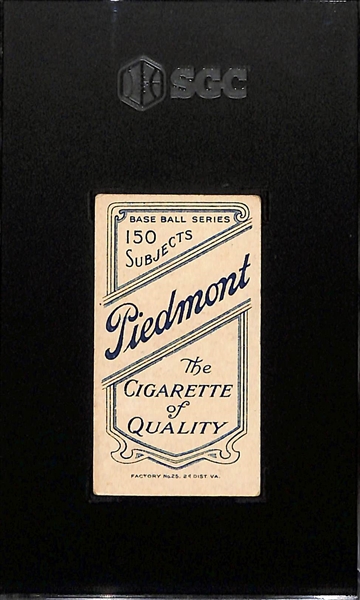 1909 T206 Terry Turner Tobacco Card (Piedmont Cigarettes Back) Graded SGC 4