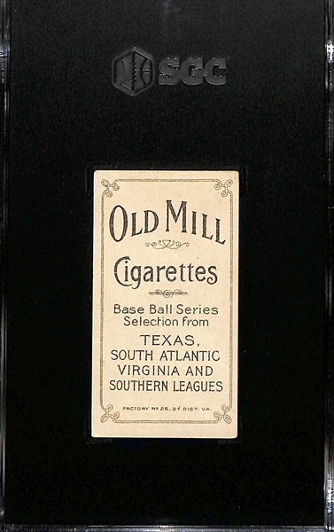 1909-11 T206 Al Orth Tobacco Card (Old Mill Cigarettes Back) Graded SGC 3