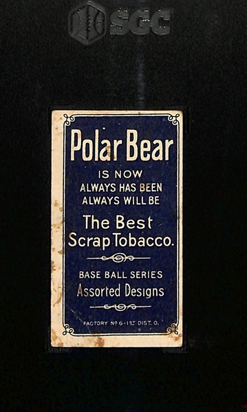 1909-11 T206 John Titus Tobacco Card (Only T206 Card w. Mustache, Polar Bear Cigarettes Back) Graded SGC 1