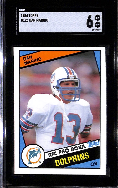 SGC Graded HOF Rookie Cards Lot w/ Ken Griffey Jr., John Elway, & Dan Marino