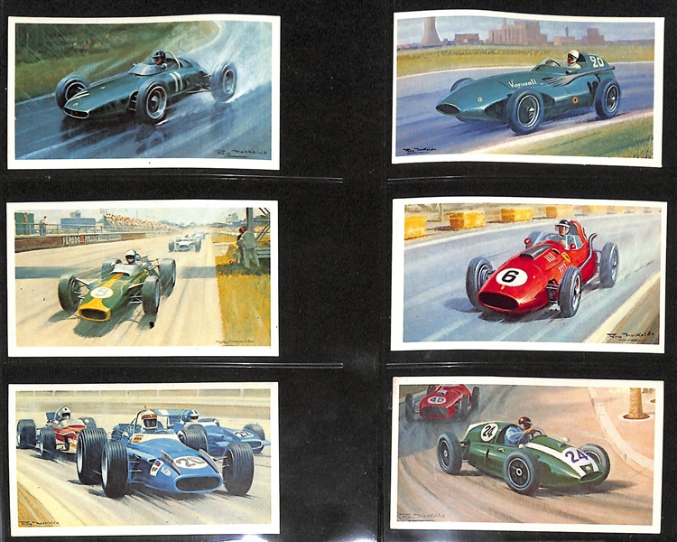 Lot of (4) 1923-1971 Cigarette Cards Sports Sets - (3) Cycles & Motorcycles and (1) Mobil Grand Prix Racing
