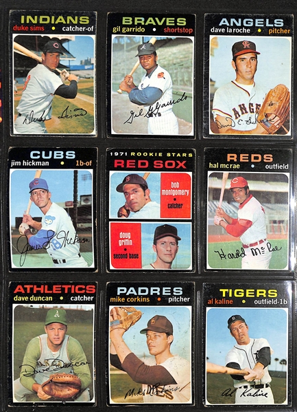 Lot of (616) Different 1971 Topps Baseball Cards w. Harmon Killebrew & Rod Carew