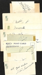 Vintage Actor Autographs w. Slim Summerville (d. 1946), Kenny Baker, Dick Powell, Henry Daniell, Donald Crisp, Bill Days, Walter Abel, Chick Chandler, and The Mauch Brothers (William and Robert) -...