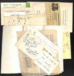 Actor/Actress Autograph Lot with (2) Francis Lederer, Rita Johnson/Ed "Archie" Gardner, Wilson Randolph, 3 Signed Poems (From 1918-1939), + (JSA Auction Letter)