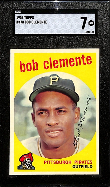 1959 Topps Roberto Clemente #478 Graded SGC 7