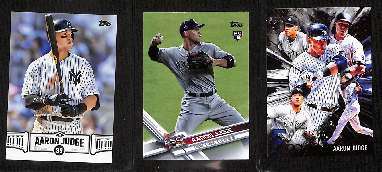 Lot of (7) Topps Aaron Judge Baseball Cards  Including Rookies and Graded Cards