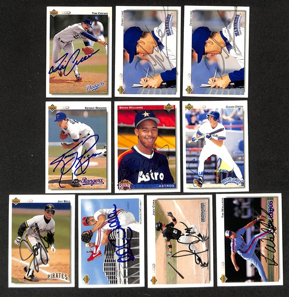 170+ Signed Baseball Cards w. 1992 Minor League Derek Jeter Rookie, Pual Molitor, & Gregg Olson (JSA Auction Letter) 
