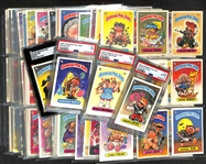 1985-87 Topps Garbage Pail Kids Cards w. (3) 1985 PSA Graded, (1) 1985 SGC Graded, and Binder of Assorted 85-87 GPK