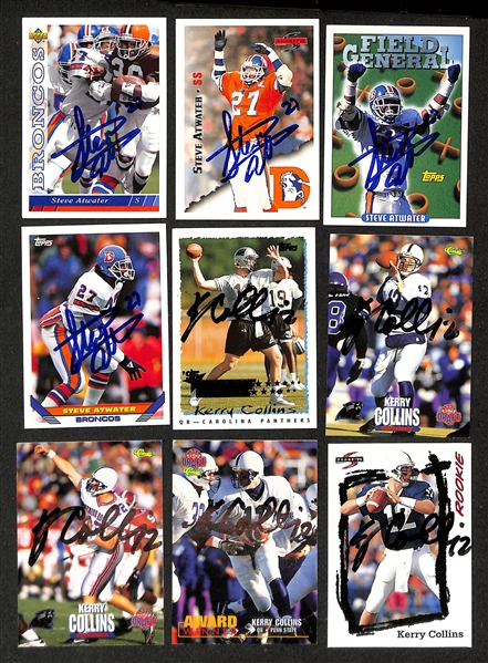 Lot of (175+) Signed Football Cards w. Herschel Walker, (3) Bruce Matthews, (4) John Randle, and More (JSA Auction Letter)