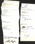 Lot of (200+) Hockey-Related Signed Index Cards w. Brian Leetch, Bob Clarke, Denis Potvin, Hilary Menard, Ken Hodge, Cam Neely, Ed Giacomin, + (JSA Auction Letter)