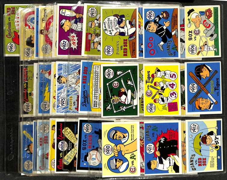 1970 Fleer Laughlin World Series Card Complete Set of 66 Cards w. Babe Ruth