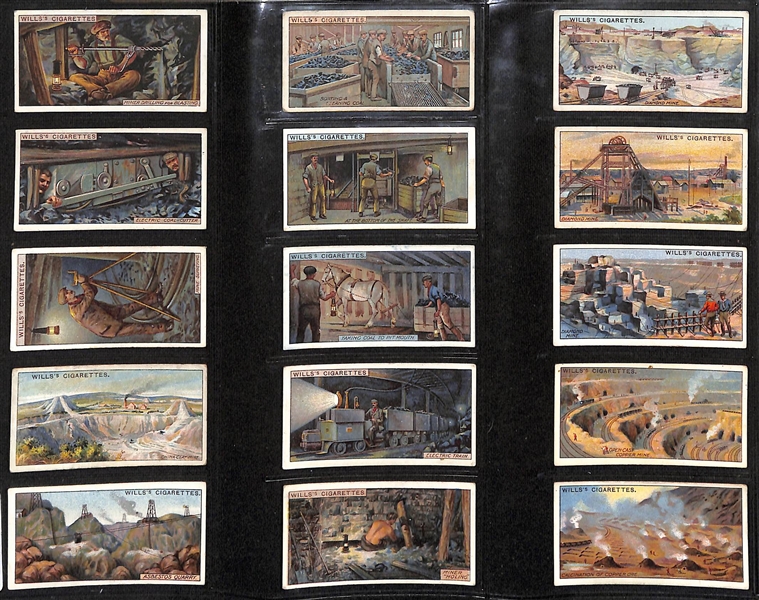 Lot of (5) 1908-1927 Cigarette Cards Non-Sport Sets - Landmarks, Engineering, Mining, & Transportation