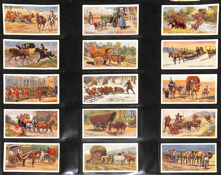 Lot of (5) 1908-1927 Cigarette Cards Non-Sport Sets - Landmarks, Engineering, Mining, & Transportation