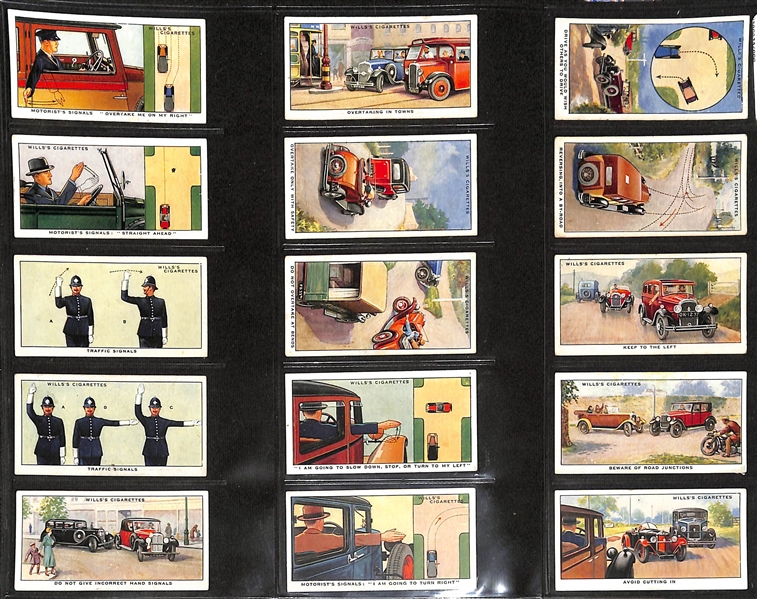 Lot of (5) 1913-1938 Cigarette Cards Non-Sport Sets - Boy Scouts, Tools, First Aid, Safety, Air Raid Precautions